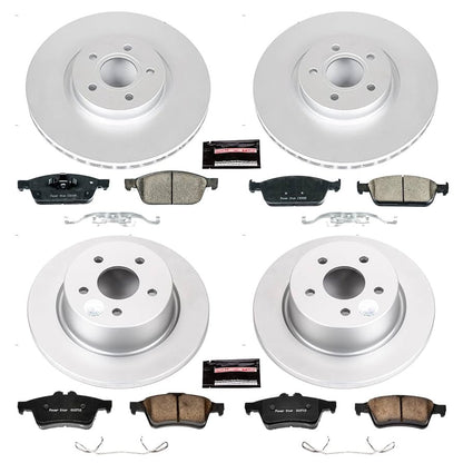 Power Stop 13-16 Ford Escape Front & Rear Z23 Evolution Sport Coated Brake Kit - CRK6478