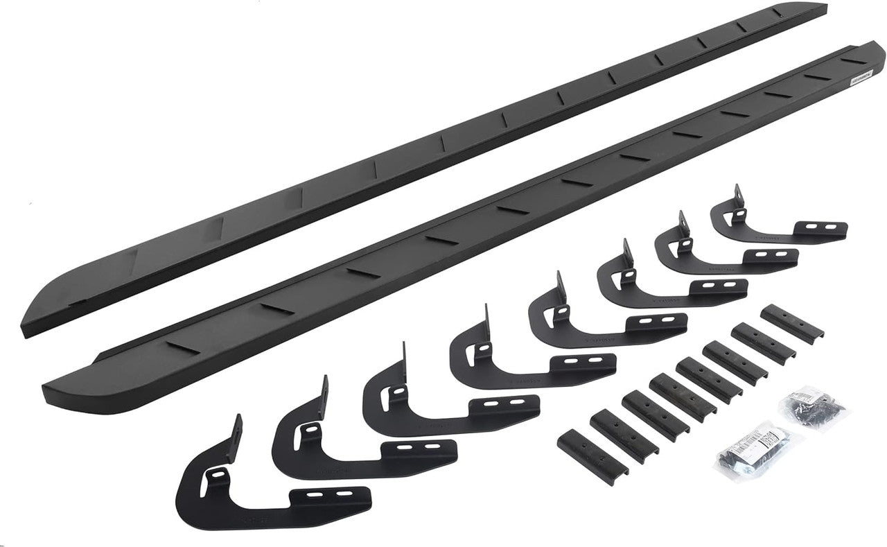 Go Rhino 2022 Toyota Tundra DC 4dr RB10 Slim Kit w/RB10 Slim Running Board + Brkts - Tex. Blk - 63443580SPC
