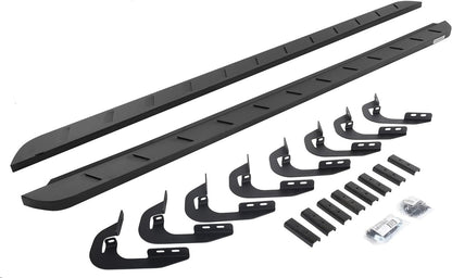 Go Rhino 2022 Toyota Tundra DC 4dr RB10 Slim Kit w/RB10 Slim Running Board + Brkts - Tex. Blk - 63443580SPC
