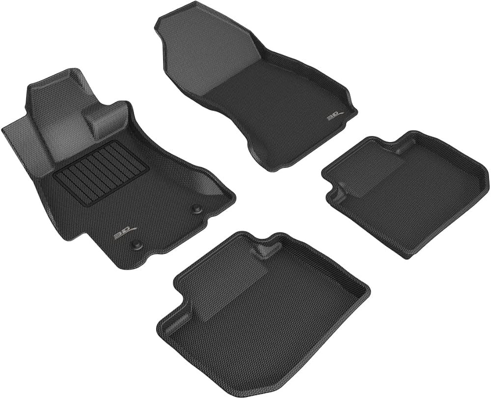 3D MAXpider Kagu Complete Floor Mat Set for 2013-2017 Subaru Crosstrek - Black - L1SB00801509