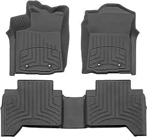 WeatherTech 18-20 Toyota Tacoma Double Cab 1st & 2nd Row FloorLiner HP - Black - 4412991IM-448722IM