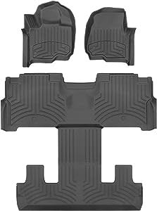 WeatherTech 2018+ Ford Expedition / Expedition Max Front And Rear FloorLiner HP - Black - 441295-1-4IM