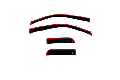 AVS Ventvisor In-Channel Front & Rear Window Deflectors 4pc For 2022-25 Toyota Tundra Double Cab - Smoke - 194704