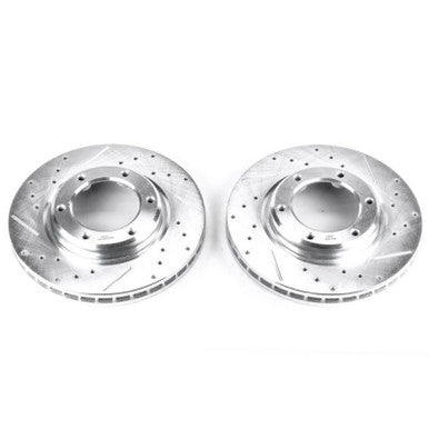 Power Stop 96-97 Lexus LX450 Front Evolution Drilled & Slotted Rotors - Pair - JBR742XPR