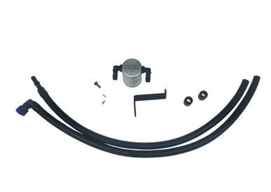 J&amp;L 2019-2024 Ford Ranger 2.3L Driver Side Oil Separator 3.0 - Clear Anodized - 3037D-C
