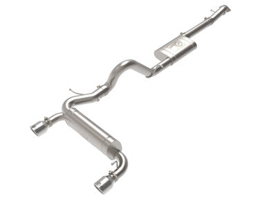 aFe 2021+ Ford Bronco L4-2.3L (t) / V6-2.7L (tt) Vulcan 3in. to 2.5in. SS Cat-Back - Polished - 49-33138-P