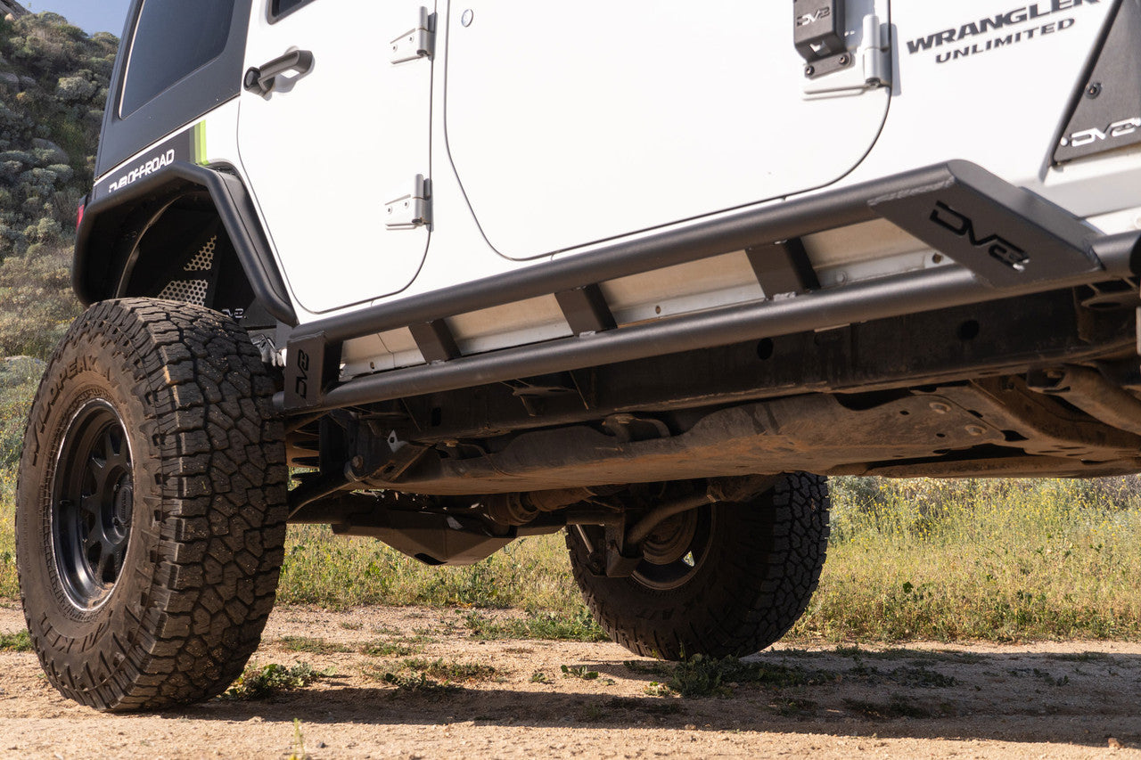 DV8 Offroad 2007-2018 Jeep Wrangler JK 4-Door Rock Sliders - SRJK-07