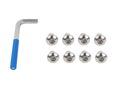 Kentrol 07-18 Jeep Wrangler JK OEM Anti-Theft Door Nuts 4 Door - Polished Silver - 30712