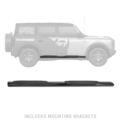Go Rhino 2021+ Ford Bronco (Excludes Sport Models) 4in OE Xtreme Complete Kit w/SideSteps + Brkts - 684412971T - Installed