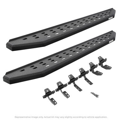 Go Rhino 2022 Toyota Tundra Crew Max 4dr RB20 Kit w/RB20 Running Board + Brkts - Bedliner Coating - 69443687T