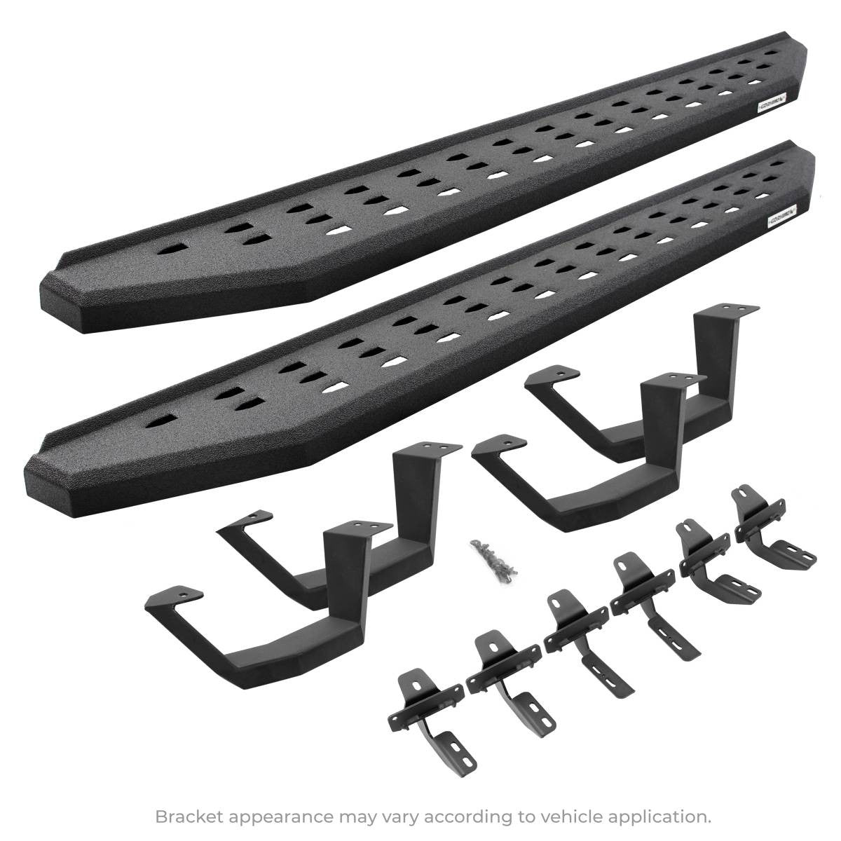 Go Rhino 18-20 Jeep Wrangler JLU RB20 Complete Kit w/RB20 + Brkts + 2 RB20 Drop Steps - 6945067320T - Hardware