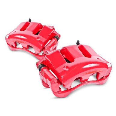 Power Stop 05-06 Saab 9-2X Front Red Calipers w/Brackets - Pair - S2682B