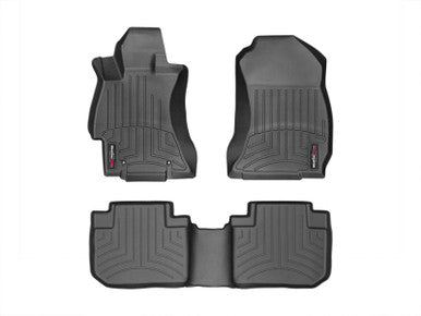 WeatherTech 14+ Subaru Forester Front & Rear FloorLiner - Black - 44531-1-2