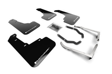 Rally Armor 18-23 Subaru Crosstrek Black UR Mud Flap w/White Logo - MF46-LTUR-BLK/WH