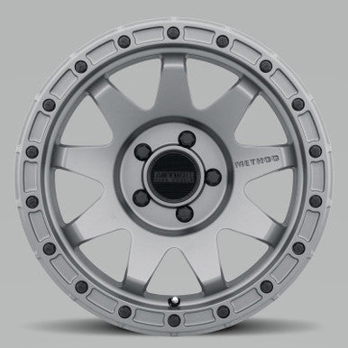 Method MR317 17x8.5 0mm Offset 5x5 71.5mm CB Matte Titanium Wheel - MR31778550800