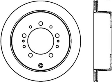 StopTech Sport Slot 08-13 Lexus LX450/470/570 / 07-12 Toyota Tundra Slotted Left Rear CRYO Rotor - 126.44157CSL