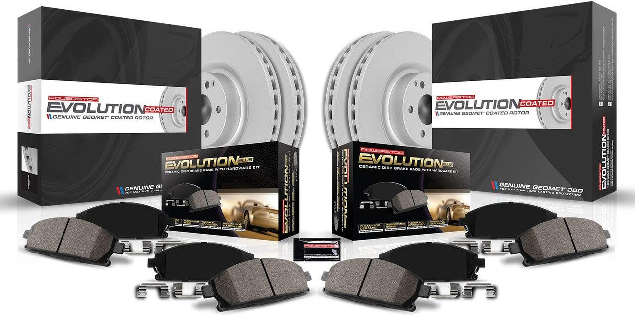 Power Stop 11-19 Dodge Durango Front & Rear Z17 Evolution Geomet Coated Brake Kit - CRK5952