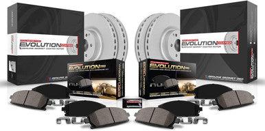 Power Stop 11-19 Dodge Durango Front & Rear Z17 Evolution Geomet Coated Brake Kit - CRK5952