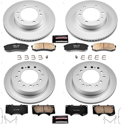 Power Stop 03-09 Toyota 4Runner Front & Rear Z17 Evolution Geomet Coated Brake Kit - CRK138