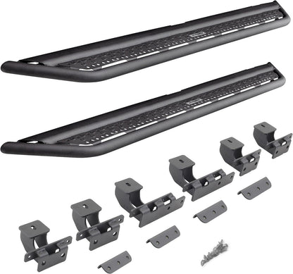 Go Rhino 2021+ Ford Bronco (Not Sport) Dominator Extreme D6 SideSteps Complete Kit w/SideStep + Brkt - D64129T
