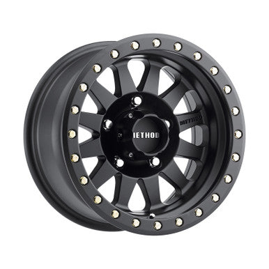 Method MR304 Double Standard 15x10 -50mm Offset 5x5.5 108mm CB Matte Black Wheel - MR30451055550N