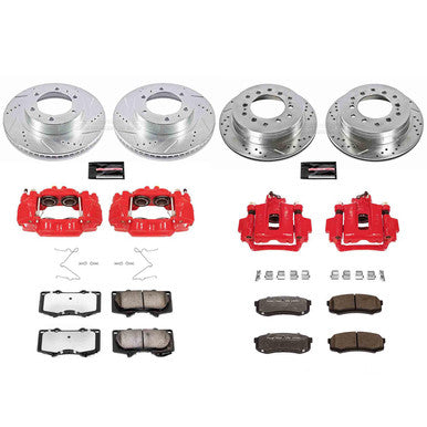 Power Stop Z36 Truck & Tow Front and Rear Brake Upgrade Kit w/ Calipers For 2003-09 Toyota 4Runner - KC138-36