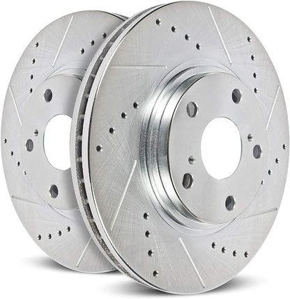 Power Stop 06-08 Lincoln Mark LT Front Drilled & Slotted Rotor - Pair - AR8594XPR