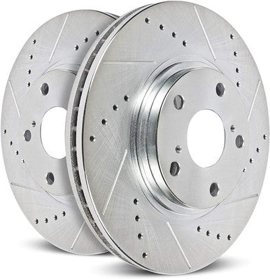 Power Stop 06-08 Lincoln Mark LT Front Drilled & Slotted Rotor - Pair - AR8594XPR