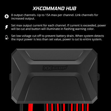 XKGlow XKcommand Bluetooth Switch Panel for Lights 12V Accessory Offroad - XKCMDKIT1