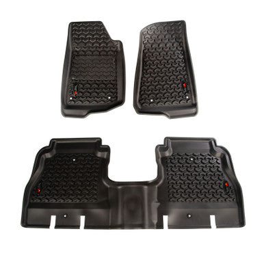Rugged Ridge Floor Liner Front/Rear Black 2018-2020 Jeep Wrangler JL 4 Dr - 12987.05