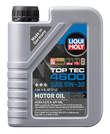LIQUI MOLY 1L Top Tec 4600 Motor Oil SAE 5W30 - 20446