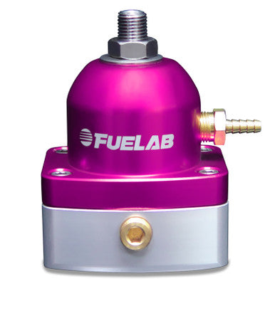 Fuelab 535 EFI Adjustable Mini FPR 25-90 PSI (2) -6AN In (1) -6AN Return - Purple - 53501-4