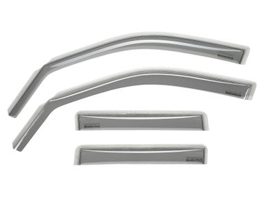 WeatherTech 07+ Jeep Wrangler Unlimited Front and Rear Side Window Deflectors - Light Smoke - 72443