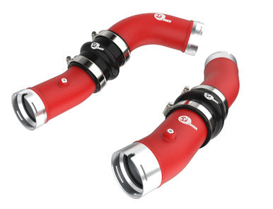 aFe BladeRunner 2-1/2 IN & 3 IN Aluminum Hot and Cold Charge Pipe Kit For 2024+ Toyota Tacoma - Red - 46-20724-R