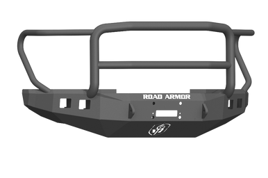 Road Armor 17-20 Ford F-250 Stealth Wide Fender Front Winch Bumper w/Lonestar Guard - Tex Blk - 61745B