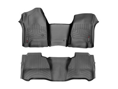 WeatherTech 2018+ Ford Expedition Front & Rear FloorLiner - Black- 441295-1-2