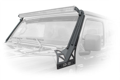 DV8 Offroad Picatinny Rail A-Pillar Pod LED Light Mount For 2018+ Jeep Wrangler JL/Gladiator - D-JL-190052-PIL