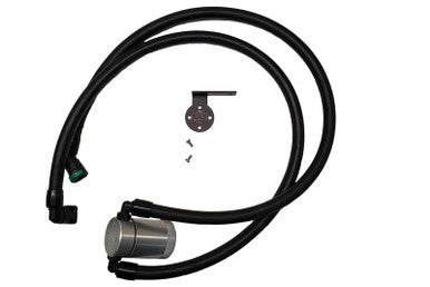 J&amp;L 2021-2025 Ford F-150 3.5L Passenger Side Oil Separator 3.0 - Clear Anodized - 3028P-C