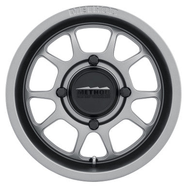 Method MR409 Bead Grip 15x10 / 5+5/0mm Offset / 4x136 / 106.25mm CB Steel Grey Wheel - MR40951047455
