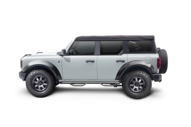 N-Fab 21-22 Ford Bronco 2 Door SRW Nerf Step - Wheel 2 Wheel - 3in - Gloss Black - F2156B