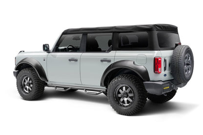 N-Fab 21-22 Ford Bronco 2 Door SRW Nerf Step - Wheel 2 Wheel - 3in - Gloss Black - F2156B