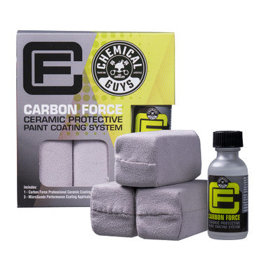 Chemical Guys Carbon Force Ceramic Protective Paint Coating System - 1oz + 3 MircoSuede Applicators (Case of 6) - WAC232