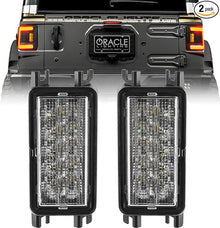 Oracle 2018+ Jeep Wrangler JL Dual Function Reverse LED Modules Flush Tail Light - Amber/White - 5915-JL-023
