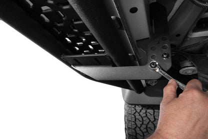 RealTruck Growler Sport Running Boards For 2022+ Toyota Tundra CrewMax Cab - Textured Black - Mounting