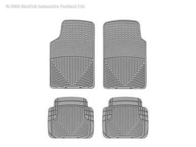 WeatherTech 2010-2014 Toyota FJ Cruiser Front & Rear Rubber Mats - Grey- W3GR-W50GR