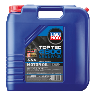LIQUI MOLY 20L Top Tec 4600 Motor Oil SAE 5W30 - 20345