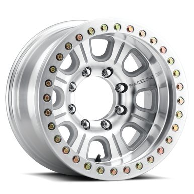 Raceline RT233 Monster 17x9.5in / 8x170 BP / -32mm Offset / 130.81mm Bore - Machined Beadlock Wheel - RT233-79581-32
