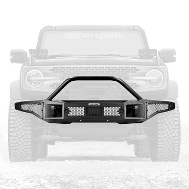 Go Rhino Rockline Full Width Bumper w/ Overrider Bar For 2021+ Ford Bronco (2 and 4 Door) - 331401T