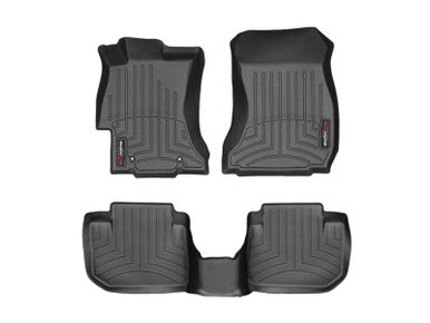 WeatherTech 12+ Subaru Impreza Front & Rear FloorLiner - Black - 44439-1-2