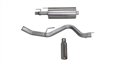 Corsa 2015-2020 Ford F-150 EcoBoost Cat-Back Single Side Exit w/ 4.0in Polished Tip - 24836